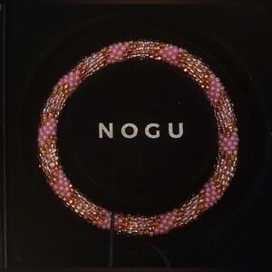 🩷💛🩶 NOGU Himalayan Pink, Gold, Silver Bracelet 🩶💛🩷